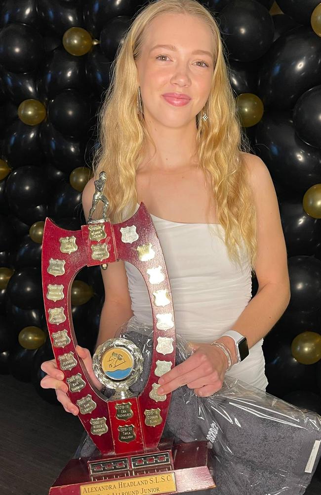 Isabella Powell from Alexandra Headland SLSC was awarded U18 Junior Surf Lifesaver of the Year during the Surf Life Saving Queensland's virtual 2021 Awards of Excellence.