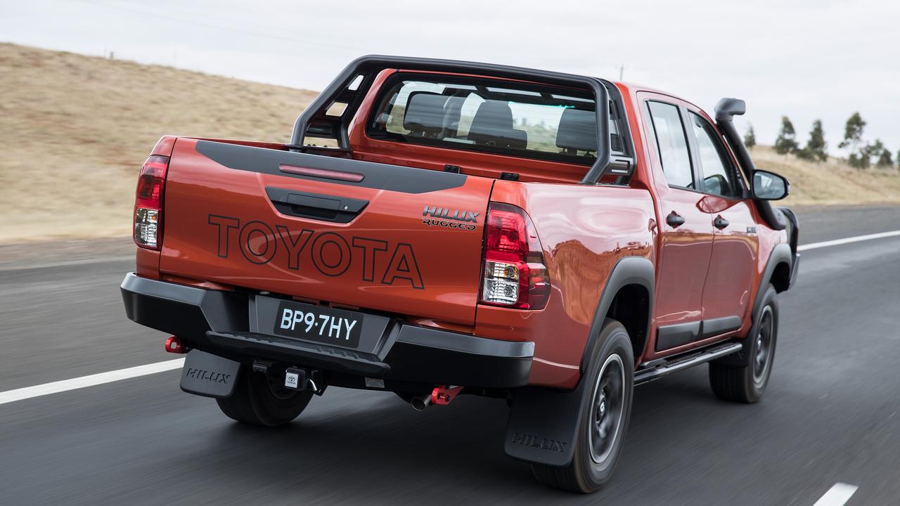 The best-selling Toyota Hilux is far wider, closer to the Australian average of 1.9m across.