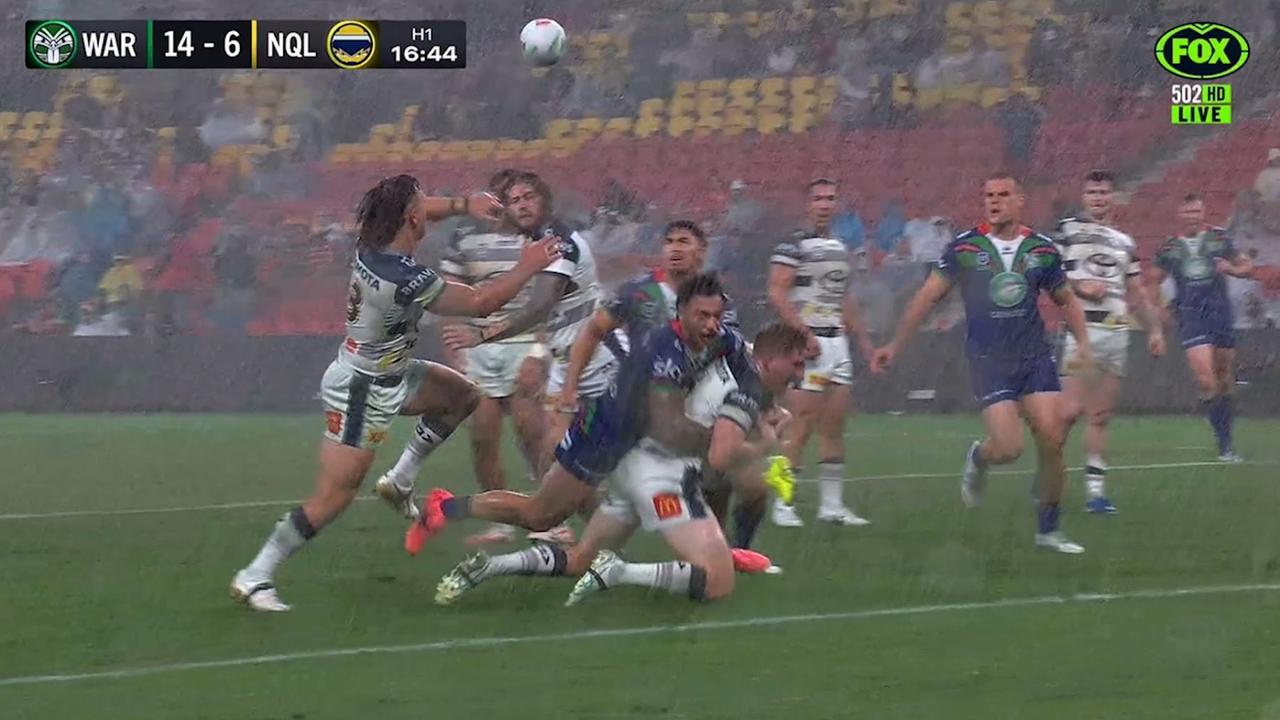 Dearden tackled without the ball before the try.