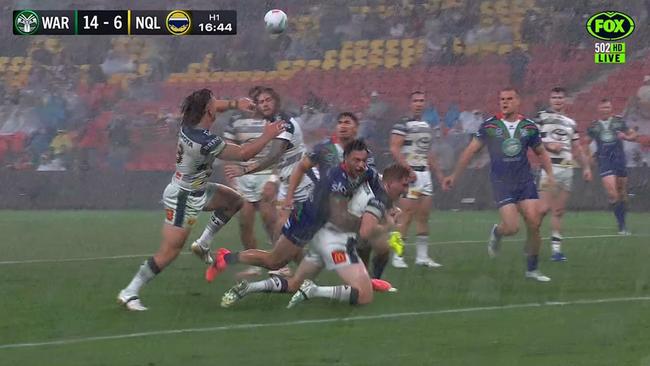 Dearden tackled without the ball before the try.