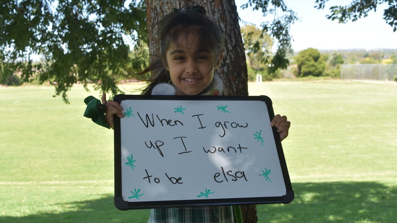 My First Year - Lutheran School Wagga Wagga students say what they would like to be when they grow up. Picture: Sam Turner