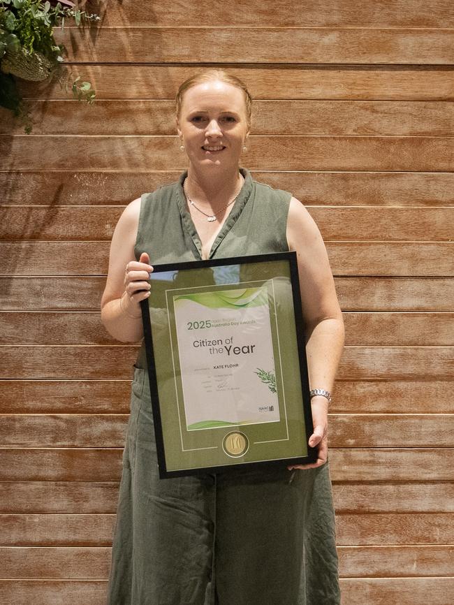 2025 Isaac Region Citizen of the Year Kate Flohr. Photo: Robin Neyland