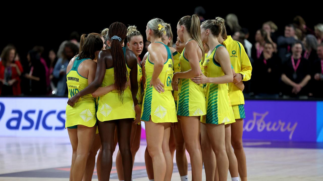 Diamonds getting ready to take on New Zealand. Photo by Phil Walter/Getty Images.