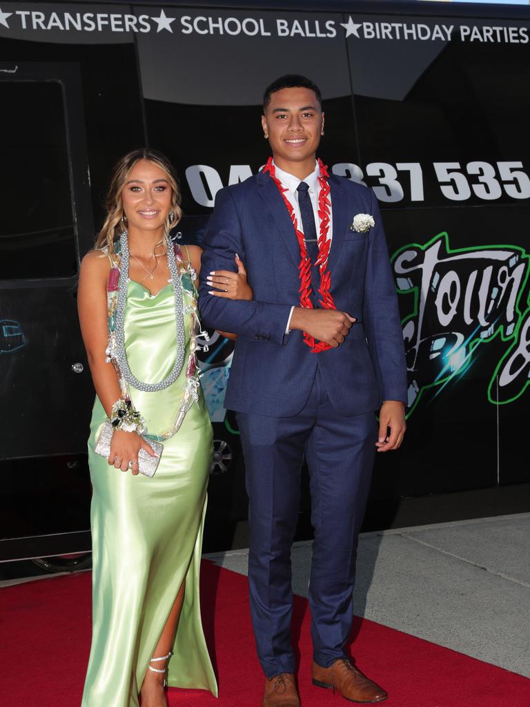 Palm Beach Currumbin State High formal at Gold Coast Convention Centre.Jordan Tuigamala and Lilli Wyatt. Picture Glenn Hampson