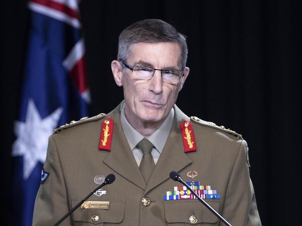 Defence Chief Angus Campbell. Picture: NCA NewsWire /Gary Ramage