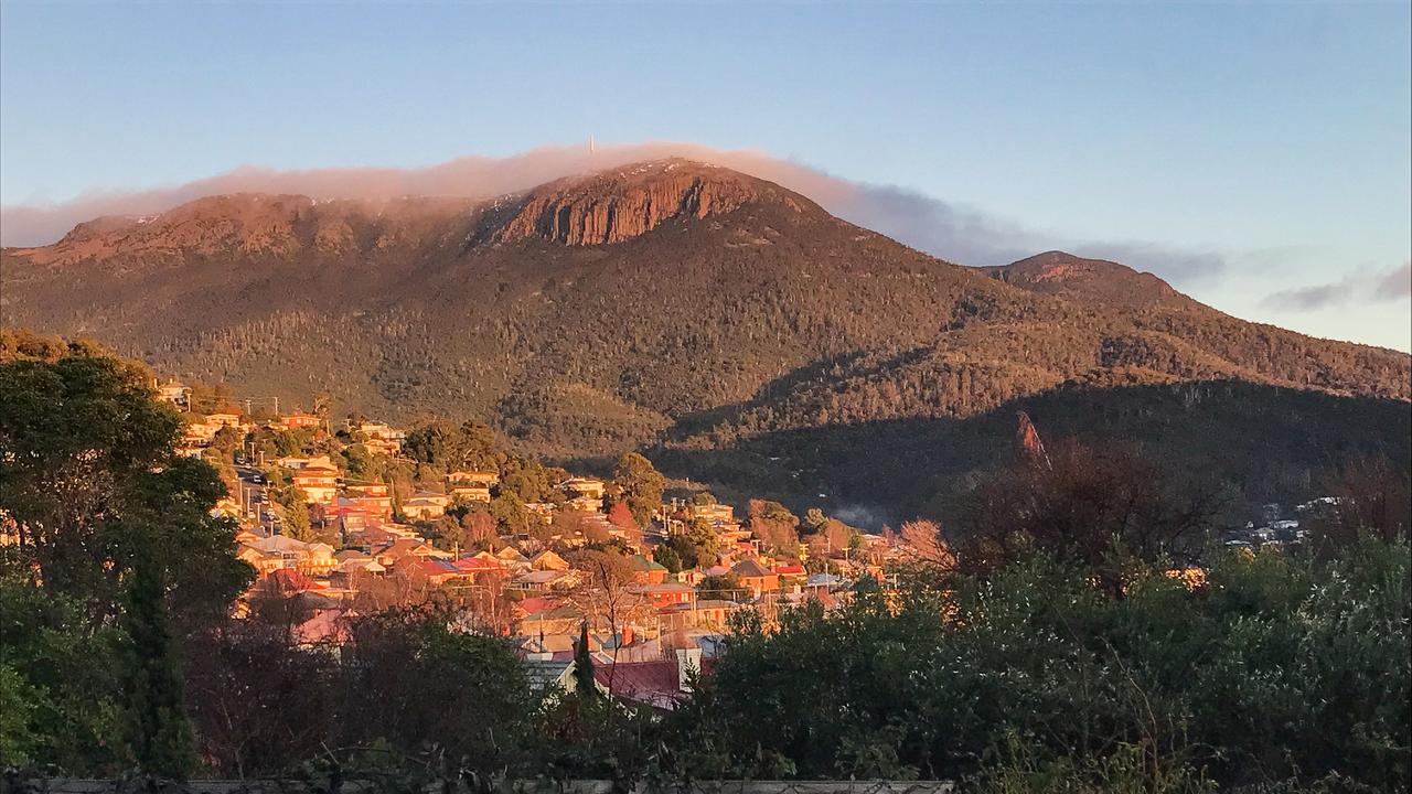 A view of Mt Wellington/kunanyi from The Islington Hotel in Hobart. Picture: Linda Smith