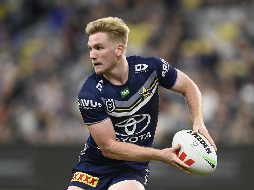 Tom Dearden of the Cowboys. Picture: Ian Hitchcock/Getty Images