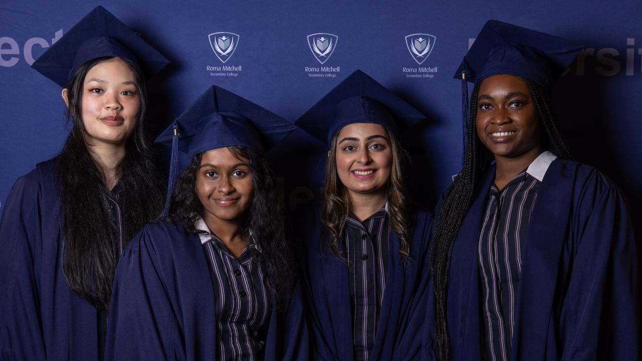 Roma Mitchell Secondary College Graduation at the Adelaide Town Hall. Picture: Ben Clark