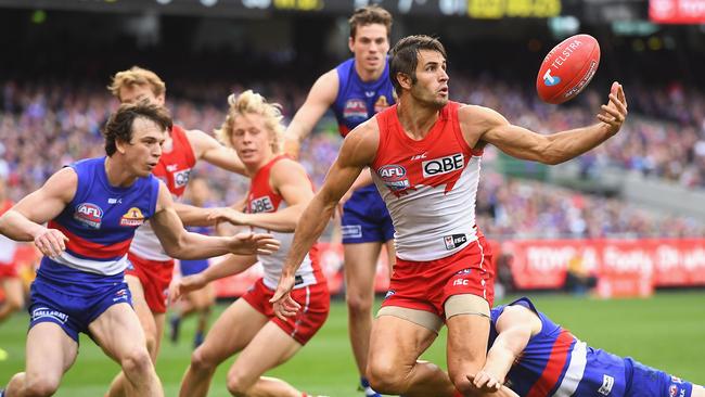 Josh Kennedy in action during the 2016 Grand Final.