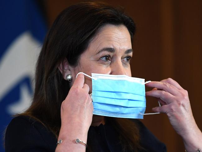 BRISBANE, AUSTRALIA - NewsWire Photos - JUNE 30, 2021.Queensland Premier Annastacia Palaszczuk is seen during a Covid update press conference. Queensland has gone into a 3-day lockdown due a Covid outbreak.Picture: NCA NewsWire / Dan Peled