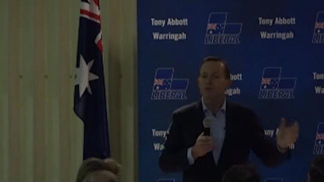 Tony Abbott responds to claims he is causing disunity among Liberals