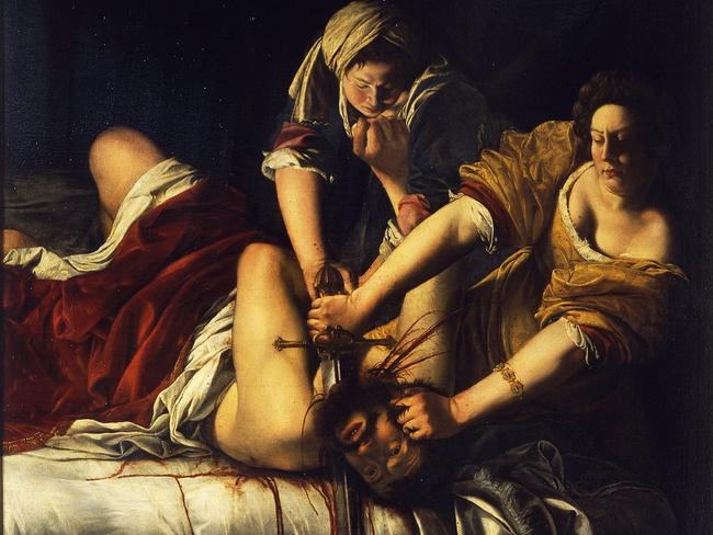 Artemesia Gentileschi’s Judith Slaying Holofernes.