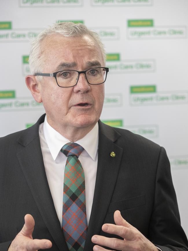 HOBART, AUSTRALIA – NCA NewsWire Photos – 31 AUGUST, 2023: Andrew Wilkie MP at the official opening of the Hobart Urgent Care Clinic. Picture: NCA NewsWire / Chris Kidd