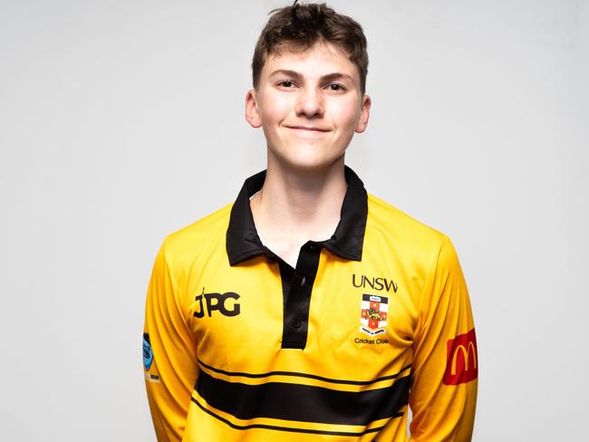 Gus Cassim is one to watch in the middle overs for UNSW. Picture: UNSW CC