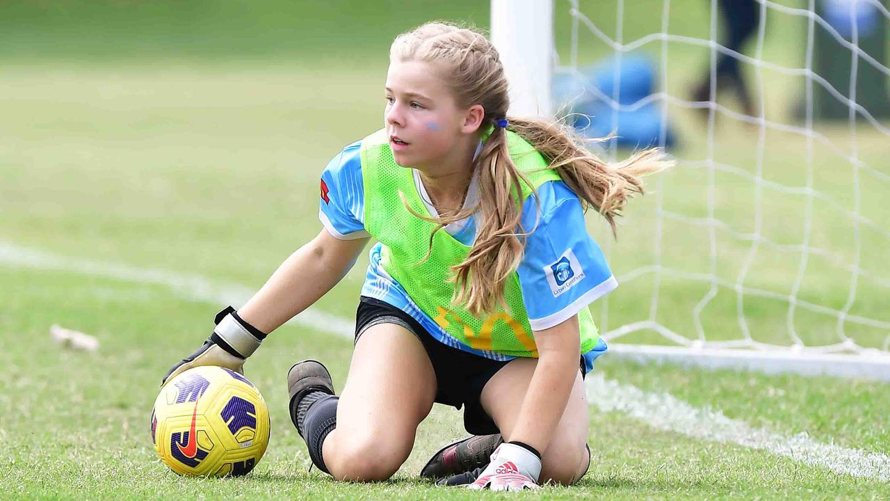 SOCCER: U 13 girls, Kawana V Maroochydore. Picture: Patrick Woods.