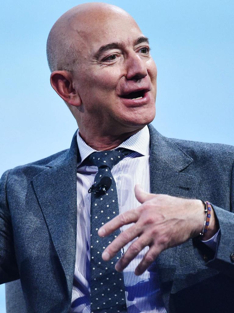 Project Kuiper, a subsidiary of the online retail giant founded by Jeff Bezos, is playing catch-up with Starlink. Picture: AFP