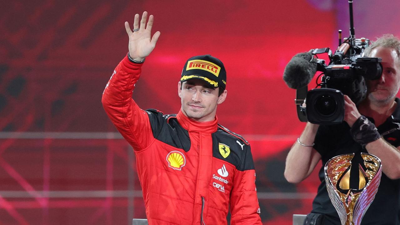 Charles Leclerc is staying at Ferrari. (Photo by Giuseppe CACACE / AFP)