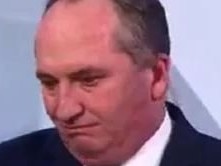 Barnaby Joyce's attitude on Channel 7's election night panel was noticably bristly.