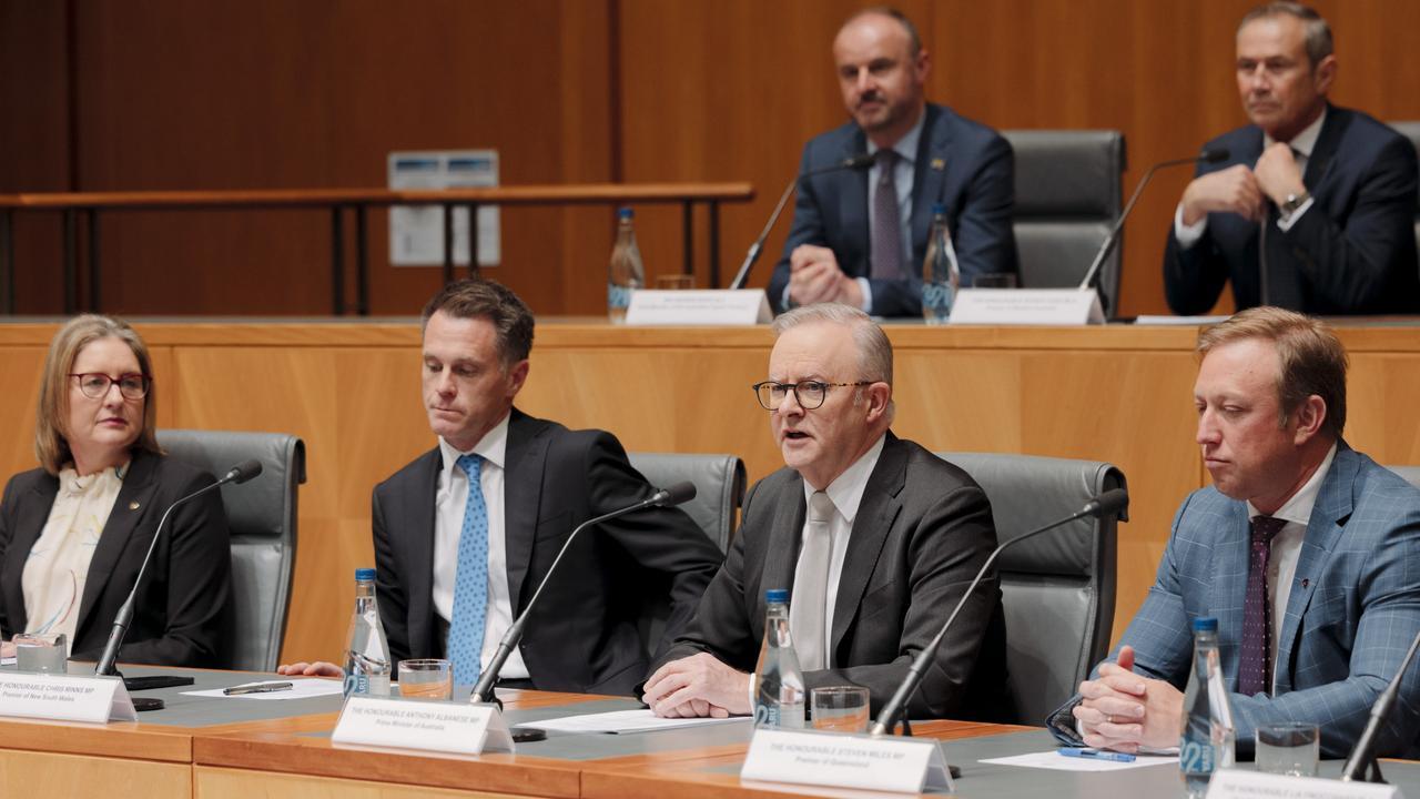 Prime Minister Anthony Albanese has asked premiers and chief ministers around the country to volunteer the age at which Australian children should be allowed to use social media platforms. Picture: NewsWire/David Beach