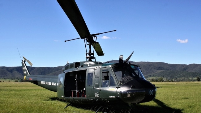 Helicopter (registration VH-UVC ) that crashed near Anna Bay.