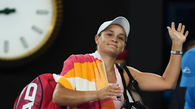 Ash Barty reached a career-best quarter-final at the Australian Open. (AAP Image/Lukas Coch) 