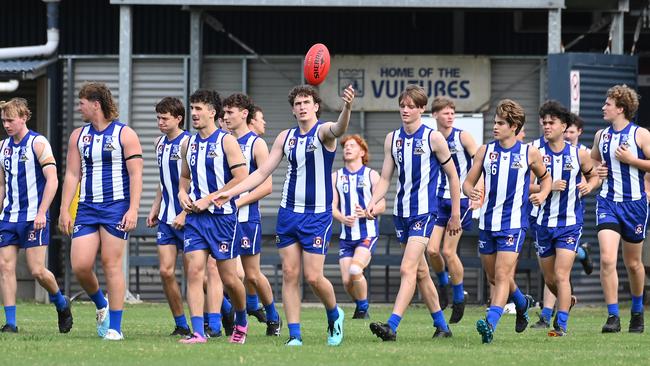 QAFL colts between Sherwood and Mt Gravatt. Saturday April 6, 2024. Picture, John Gass