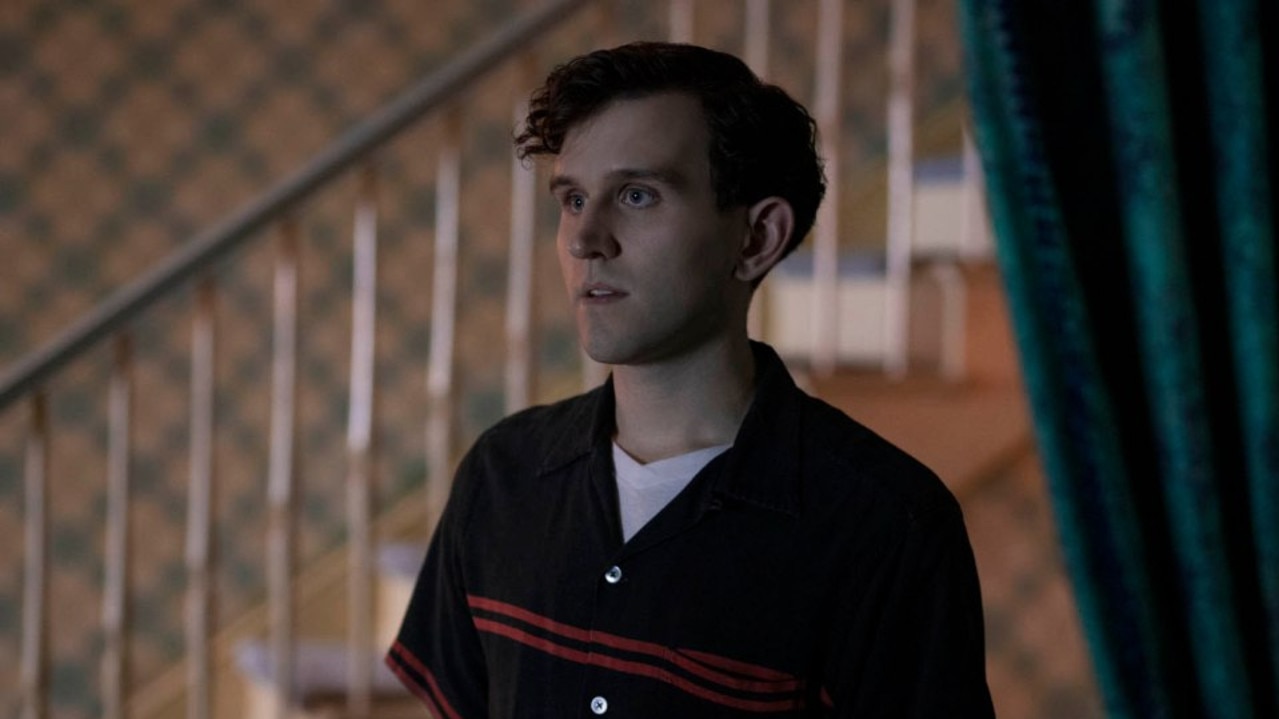 Harry Melling is unrecognisable in The Queen's Gambit. Picture: Netflix.