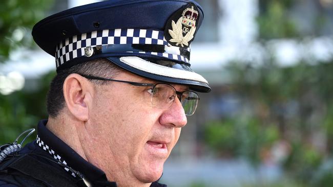 Inspector Rob Graham said passengers had not been told the overboard incident was a deliberate act. He confirmed it was an intentional act when speaking to media this morning. Picture: AAP/ John Gass