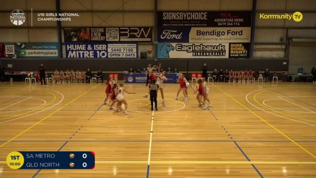 Replay: SA Metro v Queensland North (Girls) - Basketball Australia Under-16 National Championships Day 6