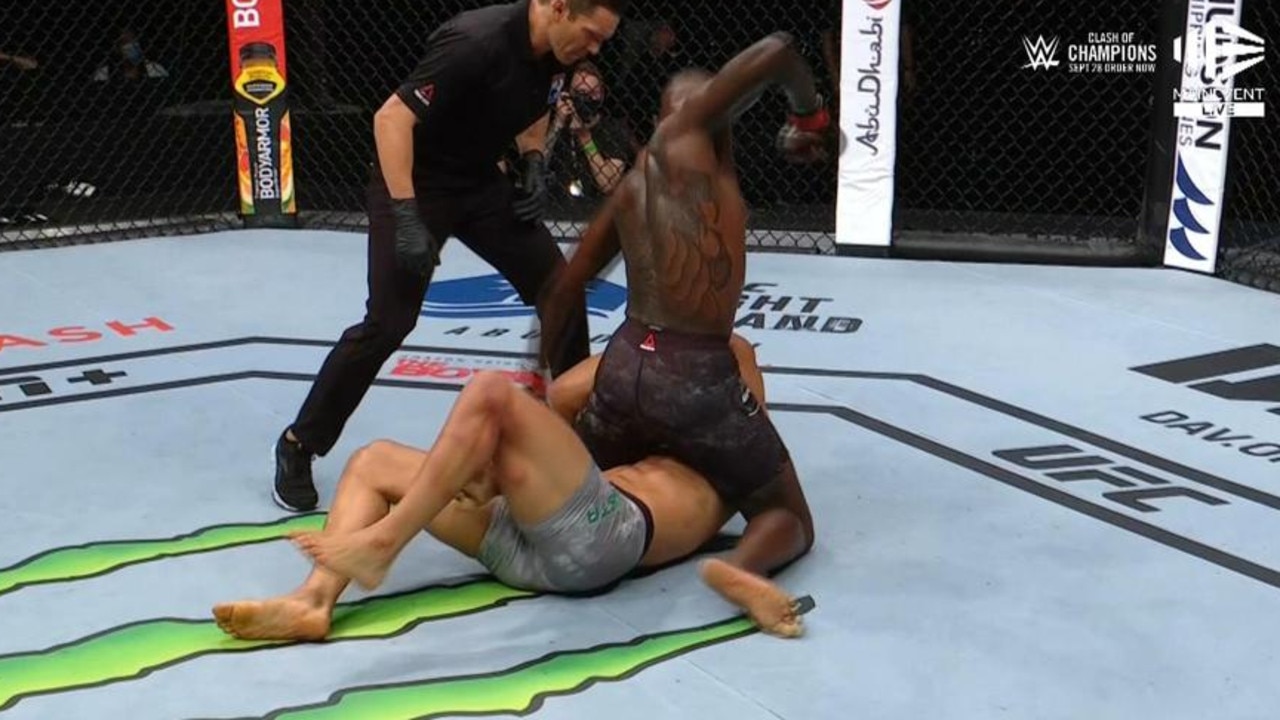 UFC 253 Israel Adesanya defeats Paulo Costa TKO doggy style