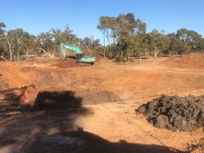 Horrifically, the dark dirt in the bottom of this image isn’t soil — it’s dead sheep and kangaroo carcasses.