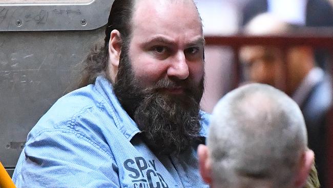 Phillip Galea yelled to the jury after being found guilty of plotting a terror attack in Melbourne. Picture: AAP Image/James Ross