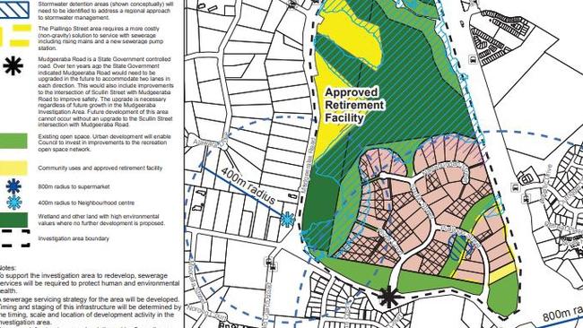 Plans for the Mudgeeraba Investigation Area.