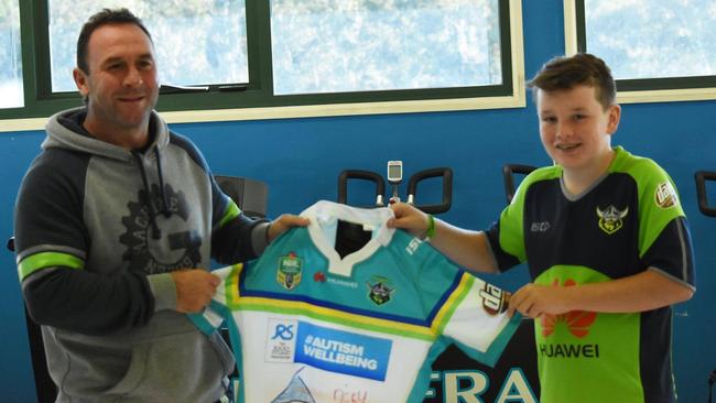 Hudson has a special relationship with Raiders coach Ricky Stuart.