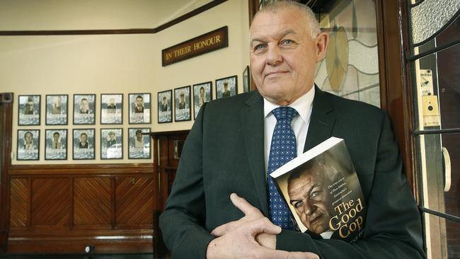 Ron Iddles with his book, The Good Cop. Picture: David Caird