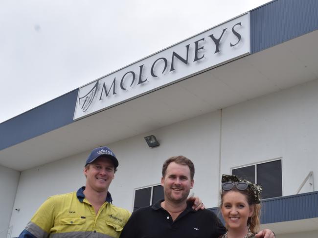 Moloney and Sons Engineering manufacturing manager David, director Lloyd and chief financial officer Gerri Moloney.