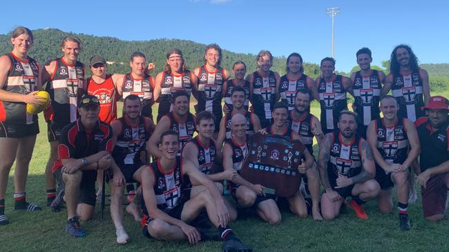 AFLQ Mackay pre-season carnival men's competition winners North Mackay Saints. Photo: Contributed