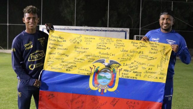 Ecuador’s 2019 FIFA U-17 World Cup player Ecuador’s Silvano Estácio Silvano Estácio (l) with his father Silvano Estácio