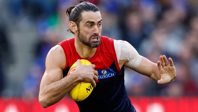 Brodie Grundy has been left out of Melbourne’s side to take on Brisbane. Picture: Getty Images