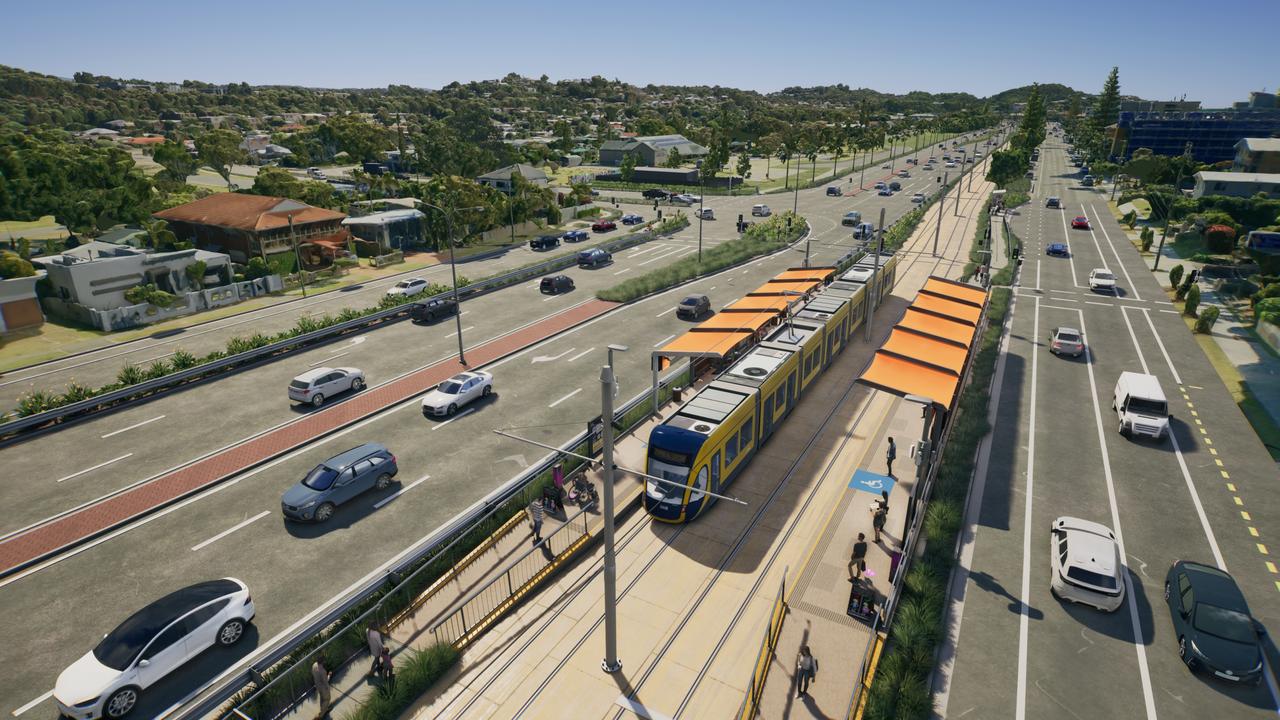 Further development is coming to the southern Gold Coast, with or without the light rail. Picture: Department of Transport and Main Roads.