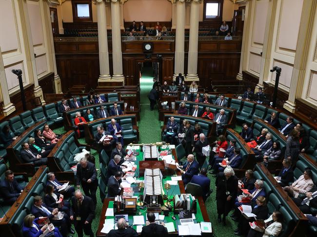 The base salary of Victoria’s politicians has risen to $198,839. Picture: Ian Currie