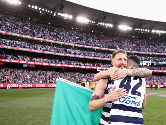 Tuohy, along with Mark O’Connor, became the second and third Irish players to win an AFL premiership last season. Picture: Cameron Spencer