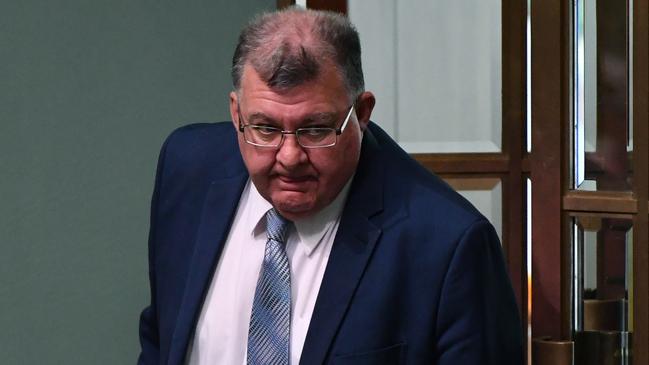 Liberal Member for Hughes Craig Kelly during Question Time in the House of Representatives at Parliament House in Canberra, Tuesday, May 22, 2018. (AAP Image/Mick Tsikas) NO ARCHIVING