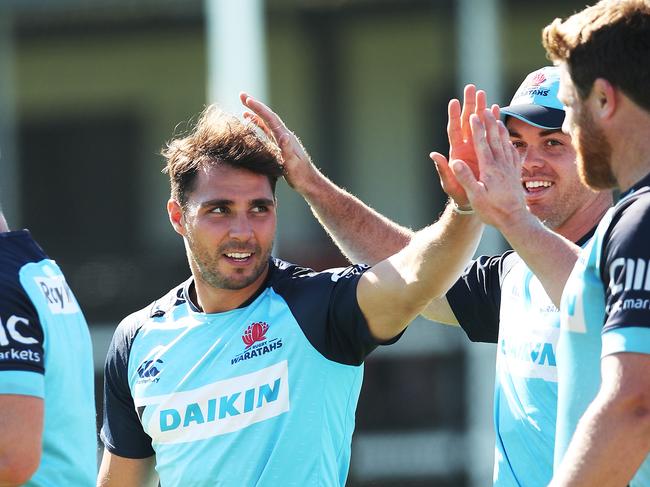 Nick Phipps during the Waratahs warm up of their training session at Daceyville. Picture. Phil Hillyard