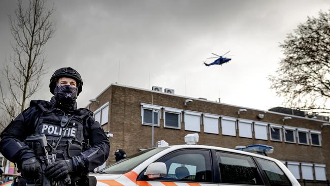 The bunker in Amsterdam where 17 suspects, including Ridouan Taghi, were on trial charged with multiple murders. Picture: Robin Van Lonkhuijsen/ANP/ AFP