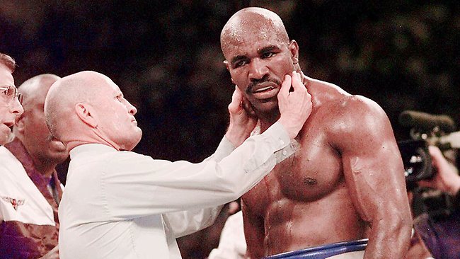 Evander Holyfield's Gloves From Tyson Ear Bite Fight Hit Auction Block