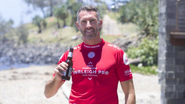 Then-Surfing Queensland CEO Adam Yates at the Burleigh Pro.