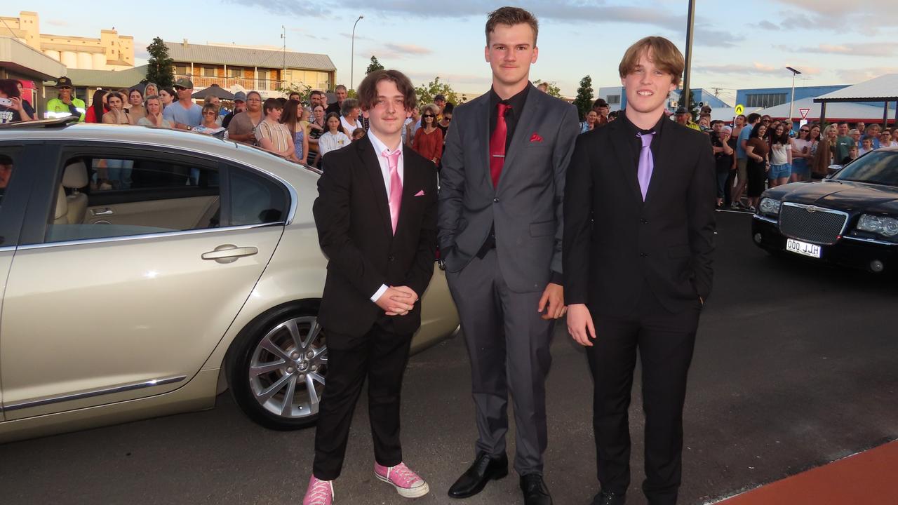 Students arriving at the Kingaroy State High School Formal at Kingaroy Town Hall on November 11.