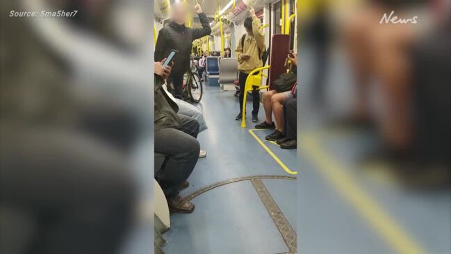 Disturbing racist rant on Sydney light rail