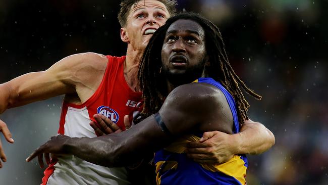 The AFL is investigating why West Coast receives so many free kicks at home. Picture: Getty Images